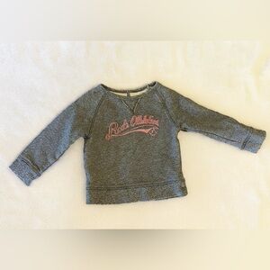 Roots kids size 2T sweater in grey and pink